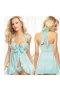 Open Front Halter Lace Babydoll Lingerie Plus Size