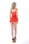 Sexy Sleepwear Lace Side Slit Chemise Nightgown Red