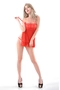 Sexy Sleepwear Lace Side Slit Chemise Nightgown Red