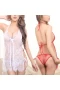 Lingerie Backless Eyelash Lace Chemise Babydoll Nightwear White