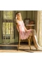 Princess Nightgowns Floral Lace Chemise Lingerie Pink