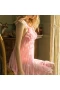 Princess Nightgowns Floral Lace Chemise Lingerie Pink