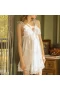 Princess Nightgowns Floral Lace Chemise Lingerie White