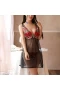 Lace Babydoll Lingerie Sheer Mesh Chemise Sleepwear Black