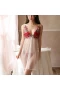 Lace Babydoll Lingerie Sheer Mesh Chemise Sleepwear White