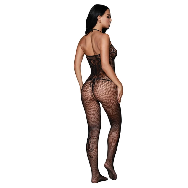 Fishnet Bodysuit Mesh Lingerie Stockings for Ladies