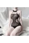 Lace Bodysuit Dobby Mesh Body Teddy Lingerie