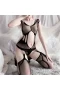 Women Fishnet Hollow Out Lingerie Garter Bodystocking