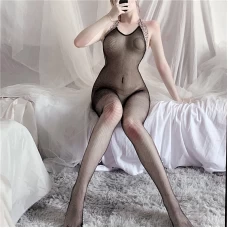 Halter Lingerie Fishnet Hollow Fishnet Sleepwear Bodystocking