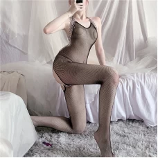 Halter Lingerie Fishnet Hollow Fishnet Sleepwear Bodystocking