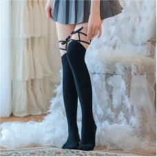 Women's Thigh-High Stockings with Bandage