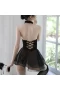 Halter Mesh Dress Floral Lace Underwear Sleepwear