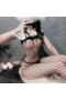 Cat Girl Cosplay Fishnet Lingerie Bodysuit