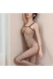 Womens Lingerie Fishnet Bodystocking Bodysuit Black