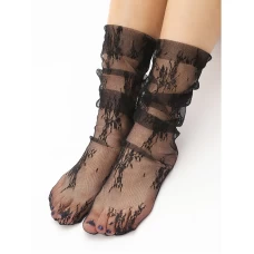 Fashion Lace Fishnet Sheer Short Ankle Sock