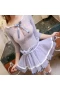 Cosplay Schoolgirl Lingerie Mesh Dress with Sleeve