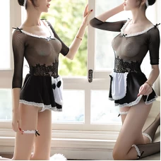 Sexy Lingerie Outfits Lace Maid Sexy Costume for Women