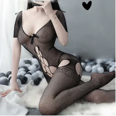 Sexy Fishnet Bodystocking Bodysuit Babydoll