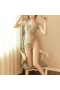 One Piece Fishnet Teddy Bodysuit with Hair band Set