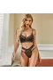 Sexy Lace Lingerie Set Strappy Bra and Panty Set