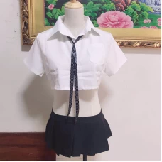 Schoolgirl Outfit Sexy Lingerie Set for Women Cosplay Costume