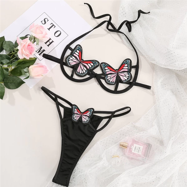 Sexy Cut Out Bra and Panty Set Lingerie Set