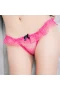 Sexy Lace Edge Open crotch sexy lingerie Pink