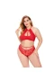 Plus Size 2 Piece Lace Lingerie Set Nightwear