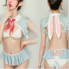 Maid Sexy Nightwear See Through Lingerie Set