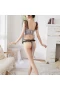 Lace Bra and Panty Set Bralette Sleepwear Gray