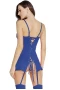 Women's Lingerie Set Deep Blue Erotic Chemise