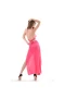 Halter Nightwear Sexy Gown Hollow Out Lingerie Hot Pink