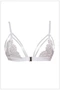 Sheer Lace Lingerie Bra Hollow Out Bra White