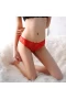 Women Sexy Lace G-String Thongs Panty Red