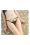 Women Sexy Hollow out G-String Thongs Panty Black