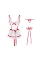 Sexy Fantasy Roleplay Cosplay Lingerie Set White