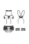 Sexy Bunny Costume Set Lace Naughty Nightclub Black