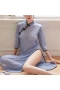 Womens Sexy Cheongsam Lingerie Dress High Split Nightgown