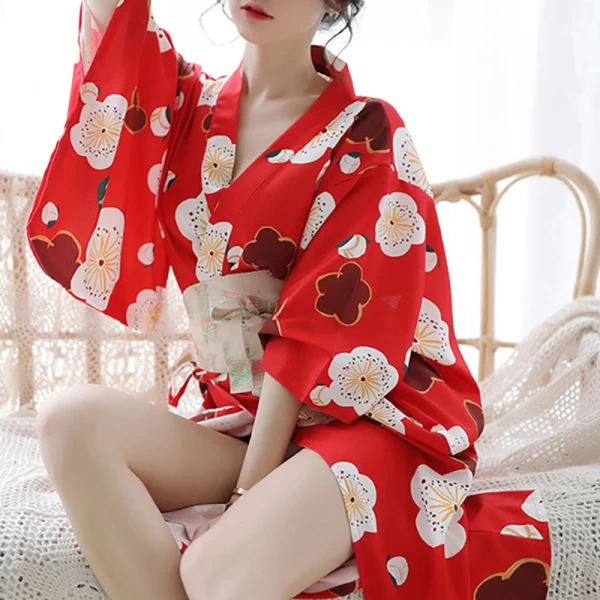 Kimono Robe Long Floral Bridesmaid Wedding Bachelorette Party Robe
