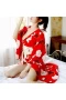 Kimono Robe Long Floral Bridesmaid Wedding Bachelorette Party Robe