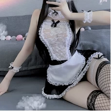 Maid Outfits for Women Sexy French Maid Costume Babydoll Dress