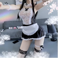 Maid Outfits for Women Sexy French Maid Costume Babydoll Dress