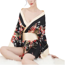 Kimono Robe Wedding Satin Bathrobe Nightgown