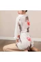 Women See Through Nightdress Pajamas Sets Lingerie Bathrobe