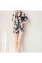 Women V-Neck Lace Nightdress Pajamas Sets Lingerie Bathrobe