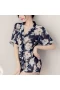 Women V-Neck Lace Nightdress Pajamas Sets Lingerie Bathrobe