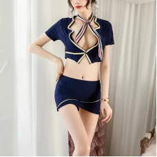 Sexy Lingerie Hip Skirts Stewardess Uniforms Cosplay Lingerie