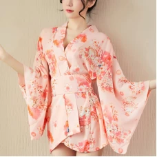 Women's Kimono Robe Long Robes Printed Kimono Nightgown