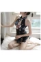 Sexy Cheongsam Lingerie Keyhole Backless Bodysuit Babydoll Costume