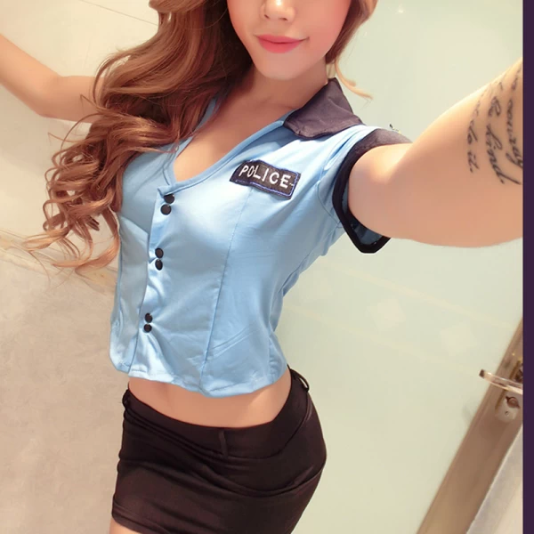 Women Sexy Lingerie Roleplay Flight Attendant Costume Cosplay Lingerie